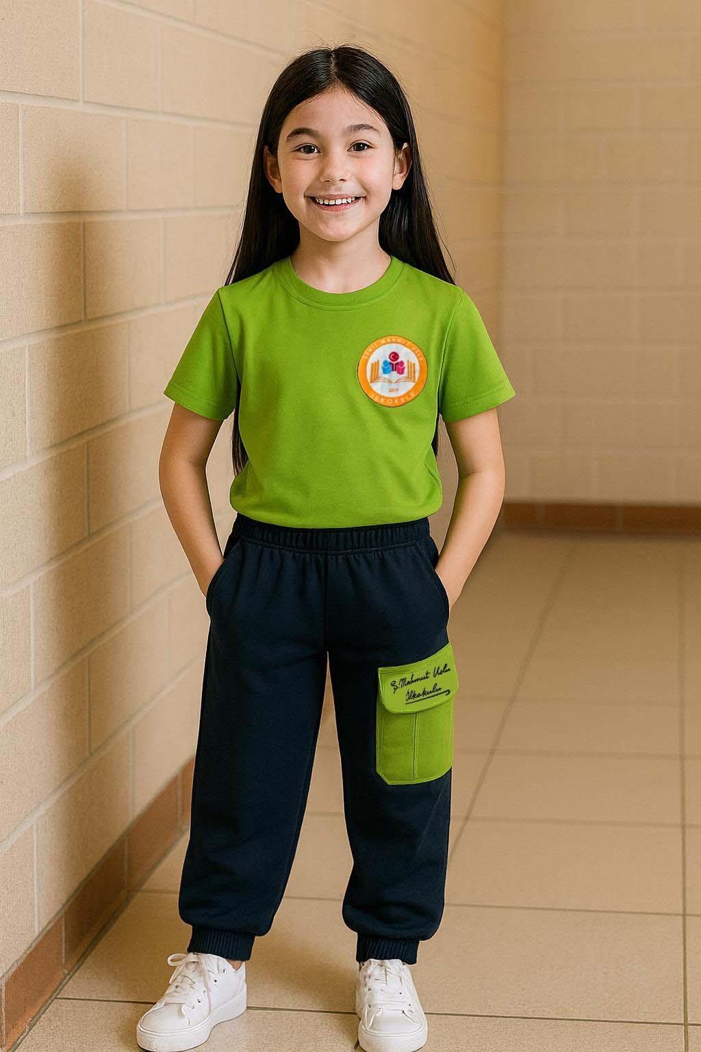 ŞEHİT MAHMUT USLU İLKOKULU YAZLIK TEK ALT EŞOFMAN - Görsel 3